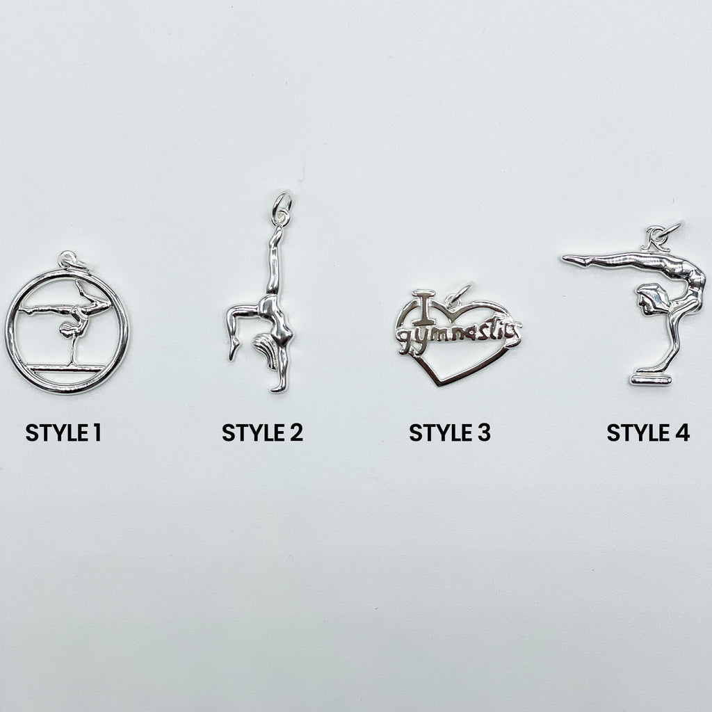 Sterling Silver Gymnastics Pendant