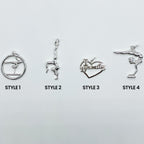 Sterling Silver Gymnastics Pendant