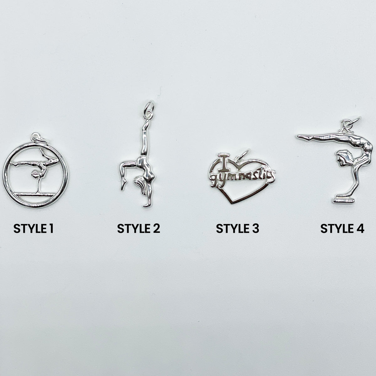 Sterling Silver Gymnastics Pendant